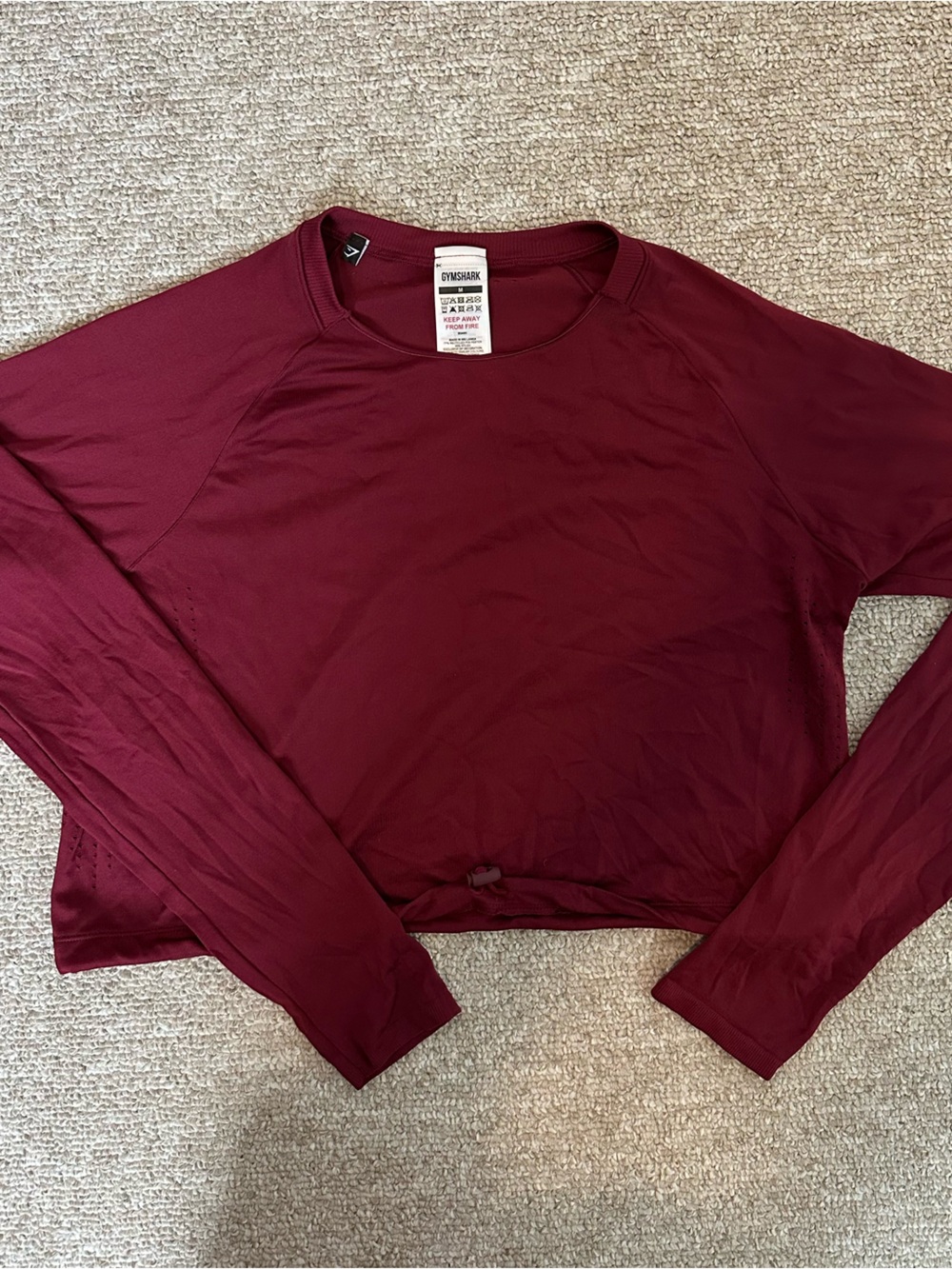 gymshark cropped long sleeve